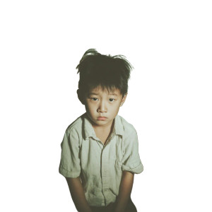 Chinese Child Photo Vinyl Car Decal Sticker – Waterproof & UV-Resistant 8"