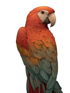 Happy Parrot Vinyl Car Decal Sticker – Waterproof & UV-Resistant 8" Happy Parrot Vinyl Car Decal Sticker – Waterproof & UV-Resistant 8"