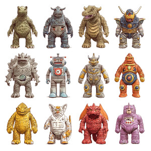 Vintage Sofubi Art Vinyl Car Decal Sticker – Waterproof & UV-Resistant 8" Vintage Sofubi Art Vinyl Car Decal Sticker – Waterproof & UV-Resistant 8"