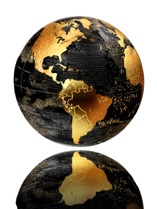 Golden Earth Globe Vinyl Car Decal Sticker – Waterproof & UV-Resistant 8" Golden Earth Globe Vinyl Car Decal Sticker – Waterproof & UV-Resistant 8"