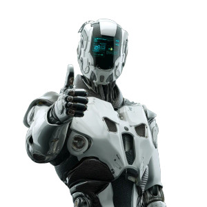 Advanced Humanoid Robot V4 Vinyl Car Decal Sticker – Waterproof & UV-Resistant 8"