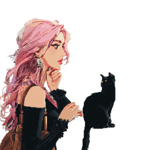 Pink Hair Lady Vinyl Car Decal Sticker – Waterproof & UV-Resistant 8" Pink Hair Lady Vinyl Car Decal Sticker – Waterproof & UV-Resistant 8"