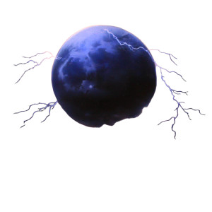 Blue Moon Lightning Vinyl Car Decal Sticker – Waterproof & UV-Resistant 8"