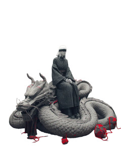 Mystical Priestess Dragon Vinyl Car Decal Sticker – Waterproof & UV-Resistant 8"