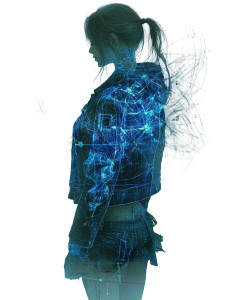 Cyberpunk Girl V15 Vinyl Car Decal Sticker – Waterproof & UV-Resistant 8"