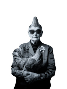 Tattooed Elderly Beauty Vinyl Car Decal Sticker – Waterproof & UV-Resistant 8" Tattooed Elderly Beauty Vinyl Car Decal Sticker – Waterproof & UV-Resistant 8"