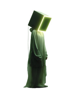 Cyberpunk Masked Figure V2 Vinyl Car Decal Sticker – Waterproof & UV-Resistant 8"