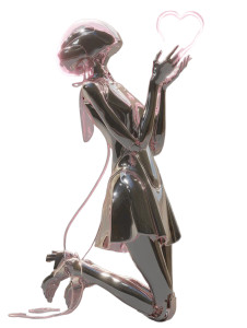 Chrome Heart Silhouette Vinyl Car Decal Sticker – Waterproof & UV-Resistant 8"