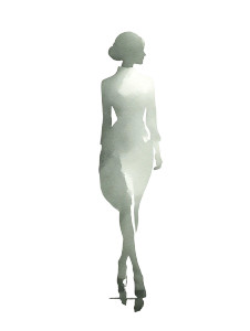 Elegant Silhouette Woman V2 Vinyl Car Decal Sticker – Waterproof & UV-Resistant 8"