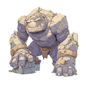 Rock Creature Concept Vinyl Car Decal Sticker – Waterproof & UV-Resistant 8"