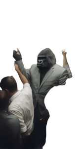 Business Suit Gorilla Vinyl Car Decal Sticker – Waterproof & UV-Resistant 8" Business Suit Gorilla Vinyl Car Decal Sticker – Waterproof & UV-Resistant 8"