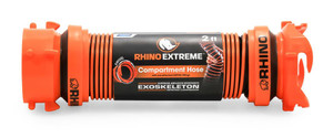 Camco RhinoEXTREME Sewer Hose | 2ft Length, Exoskeleton Design, Black/Orange Hose, Swivel Fittings Camco RhinoEXTREME Sewer Hose | 2ft Length, Exoskeleton Design, Black/Orange Hose, Swivel Fittings