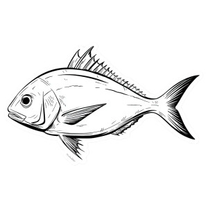 Minimalist Fish Vinyl Car Decal Sticker – Waterproof & UV-Resistant 8"
