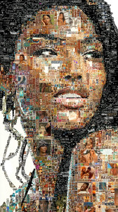 Mosaic Portrait Vinyl Car Decal Sticker – Waterproof & UV-Resistant 8"