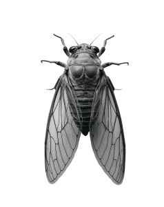 Cicada Close-Up Vinyl Car Decal Sticker – Waterproof & UV-Resistant 8"