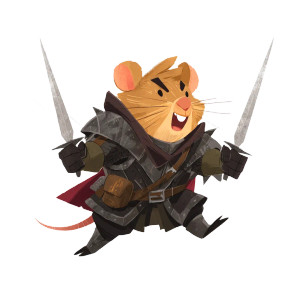 Evil Mouse Paladin Vinyl Car Decal Sticker – Waterproof & UV-Resistant 8"