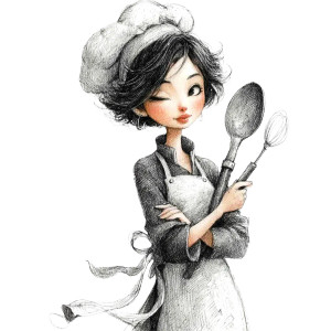 Vintage Female Chef Vinyl Car Decal Sticker – Waterproof & UV-Resistant 8" Vintage Female Chef Vinyl Car Decal Sticker – Waterproof & UV-Resistant 8"