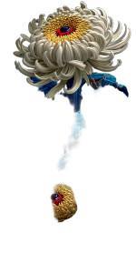 Chrysanthemum Elegance Vinyl Car Decal Sticker – Waterproof & UV-Resistant 8"