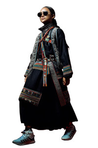 Indigenous Fashion Fusion Vinyl Car Decal Sticker – Waterproof & UV-Resistant 8"