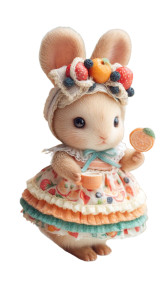 Baby Bunny Tea Party Vinyl Car Decal Sticker – Waterproof & UV-Resistant 8"