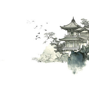 Japanese Painting Vinyl Car Decal Sticker – Waterproof & UV-Resistant 8"