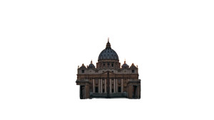 St. Peter Basilica Vinyl Car Decal Sticker – Waterproof & UV-Resistant 8"