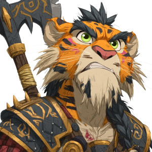 Leonin Barbarian Warrior V2 Vinyl Car Decal Sticker – Waterproof & UV-Resistant 8"