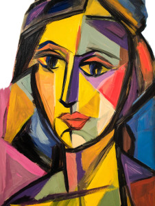 Cubist Woman Portrait V2 Vinyl Car Decal Sticker – Waterproof & UV-Resistant 8" Cubist Woman Portrait V2 Vinyl Car Decal Sticker – Waterproof & UV-Resistant 8"