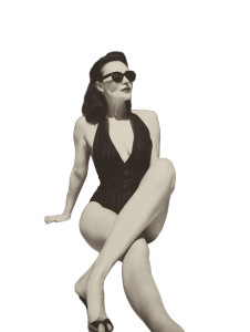 Brunette In Swimwear Vinyl Car Decal Sticker – Waterproof & UV-Resistant 8" Brunette In Swimwear Vinyl Car Decal Sticker – Waterproof & UV-Resistant 8"