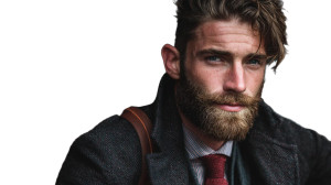 Handsome Traveler Vinyl Car Decal Sticker – Waterproof & UV-Resistant 8"