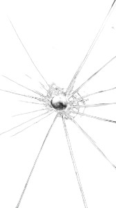 Broken Window Vinyl Car Decal Sticker – Waterproof & UV-Resistant 8"