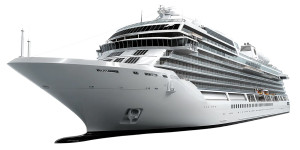 3D Cruise Ship Vinyl Car Decal Sticker – Waterproof & UV-Resistant 8"