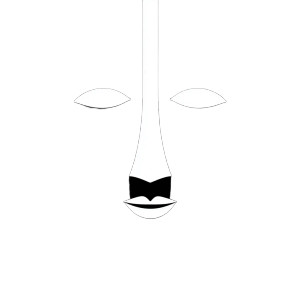 Minimalistic Female Avatar Vinyl Car Decal Sticker – Waterproof & UV-Resistant 8"