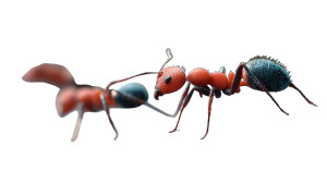 Macro Ants On Tree Vinyl Car Decal Sticker – Waterproof & UV-Resistant 8"