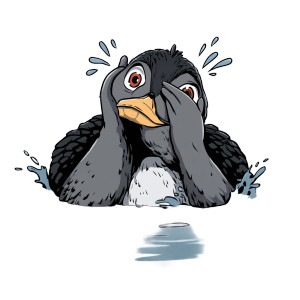 Loon Facepalm Vinyl Car Decal Sticker – Waterproof & UV-Resistant 8"