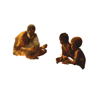 Tribal Teaching Moment Vinyl Car Decal Sticker – Waterproof & UV-Resistant 8"