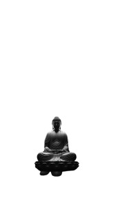Glowing Buddha Symmetry Vinyl Car Decal Sticker – Waterproof & UV-Resistant 8"