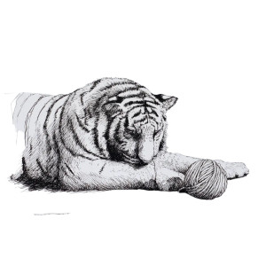 Elegant Tiger Sketch Vinyl Car Decal Sticker – Waterproof & UV-Resistant 8" Elegant Tiger Sketch Vinyl Car Decal Sticker – Waterproof & UV-Resistant 8"