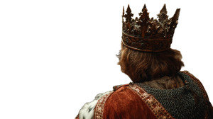 Medieval King Stands Vinyl Car Decal Sticker – Waterproof & UV-Resistant 8"