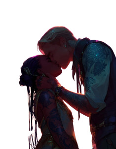 Fantasy Ball Kiss Vinyl Car Decal Sticker – Waterproof & UV-Resistant 8"