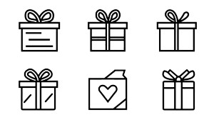 Gift Box Icons Vinyl Car Decal Sticker – Waterproof & UV-Resistant 8"