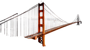 Golden Gate Bridge Vinyl Car Decal Sticker – Waterproof & UV-Resistant 8"