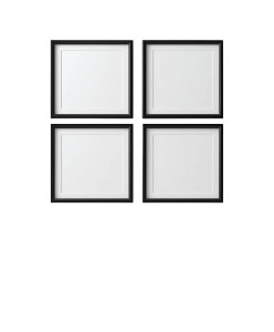 Square Black Frames Vinyl Car Decal Sticker – Waterproof & UV-Resistant 8"