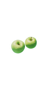 Floating Green Apples Vinyl Car Decal Sticker – Waterproof & UV-Resistant 8"