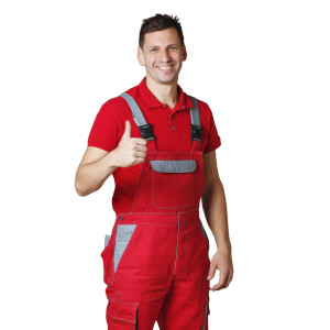 Smiling Electrical Worker Vinyl Car Decal Sticker – Waterproof & UV-Resistant 8"