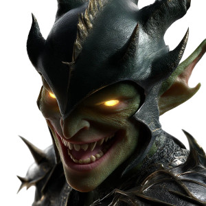 Green Goblin Portrait Vinyl Car Decal Sticker – Waterproof & UV-Resistant 8"