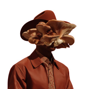 Mushroom Masked Figure Vinyl Car Decal Sticker – Waterproof & UV-Resistant 8"