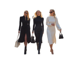 Vogue Models Stroll Vinyl Car Decal Sticker – Waterproof & UV-Resistant 8"