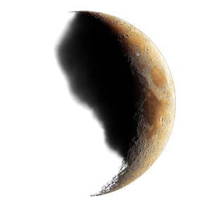 Crescent Moon Beauty Vinyl Car Decal Sticker – Waterproof & UV-Resistant 8"