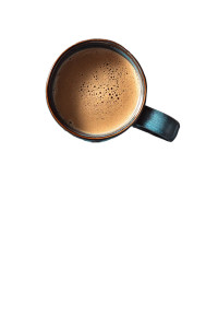 Steaming Coffee Cup Vinyl Car Decal Sticker – Waterproof & UV-Resistant 8"